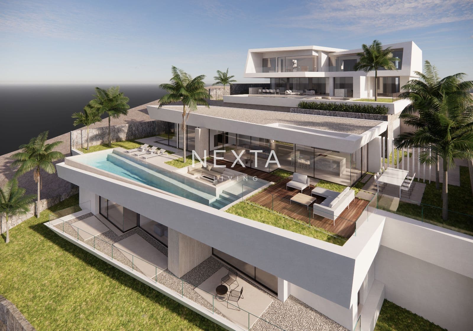 New build villa with sea views in Caldera del Rey